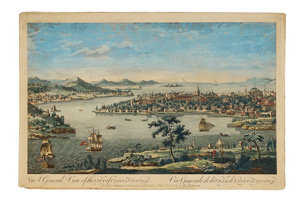 Lot 202: A GENERAL VIEW OF THE CITY OF CONSTANTINOPLE, ISTANBUL TURKEY, 19TH CENTURY
