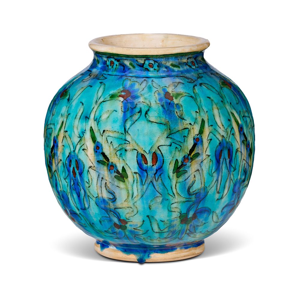 Lot 202: A PALESTINIAN ARMENIAN POTTERY JAR, JERUSALEM, EARLY 20TH CENTURY