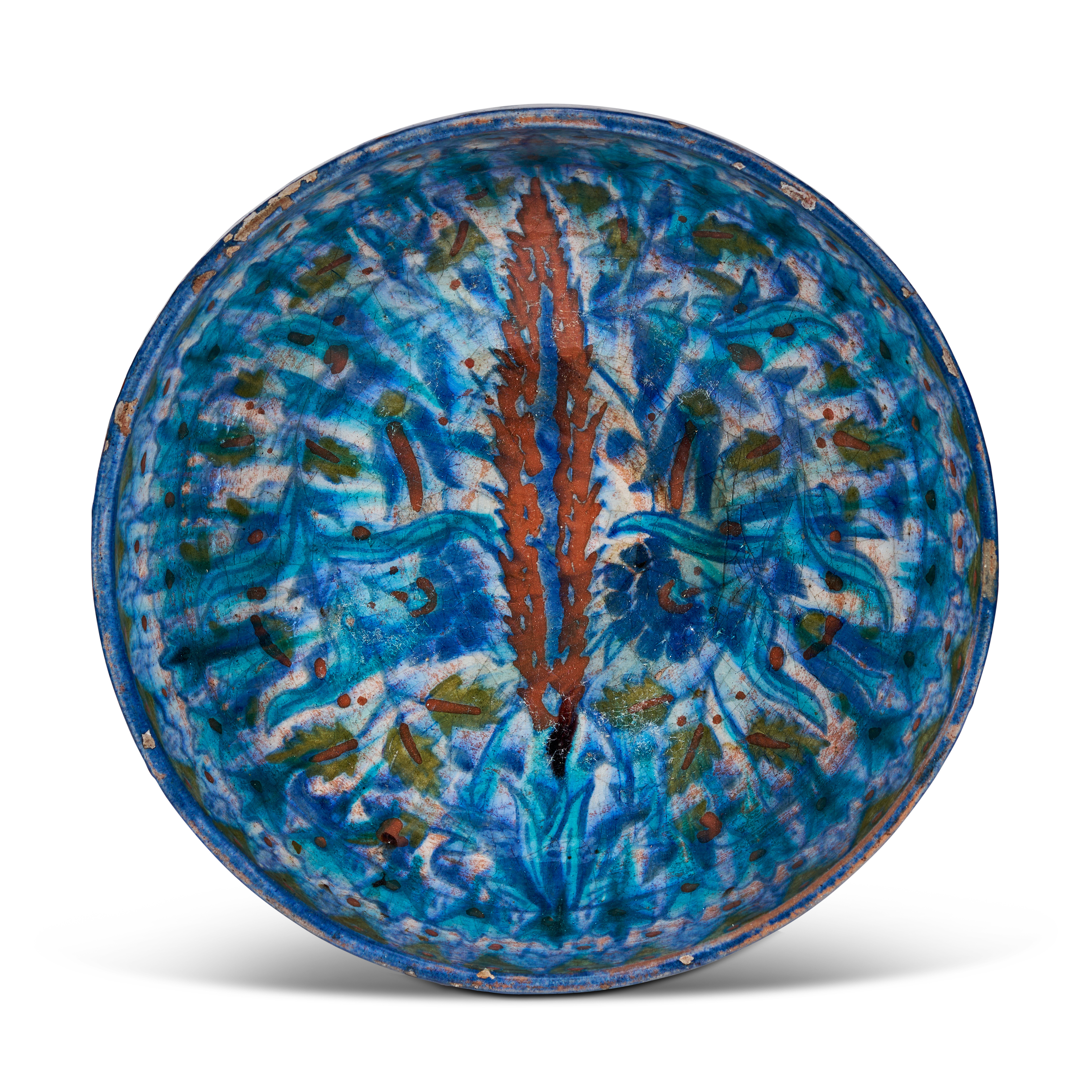 AN ARMENIAN PALESTINIAN POTTERY BOWL, JERUSALEM, EARLY 20TH CENTURY