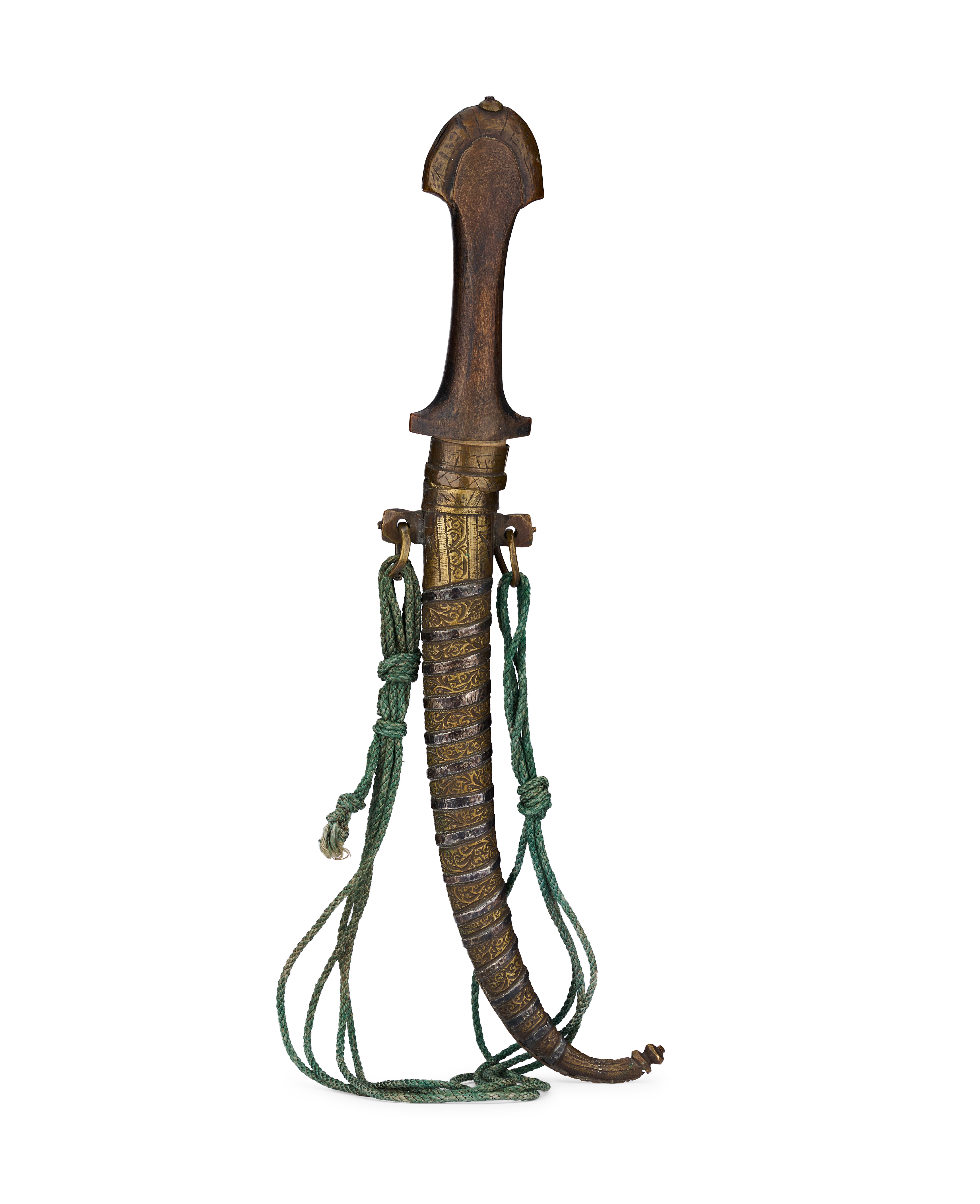 A MOROCCAN KOUMAYA DAGGER AND SCABBARD, LATE 19TH CENTURY