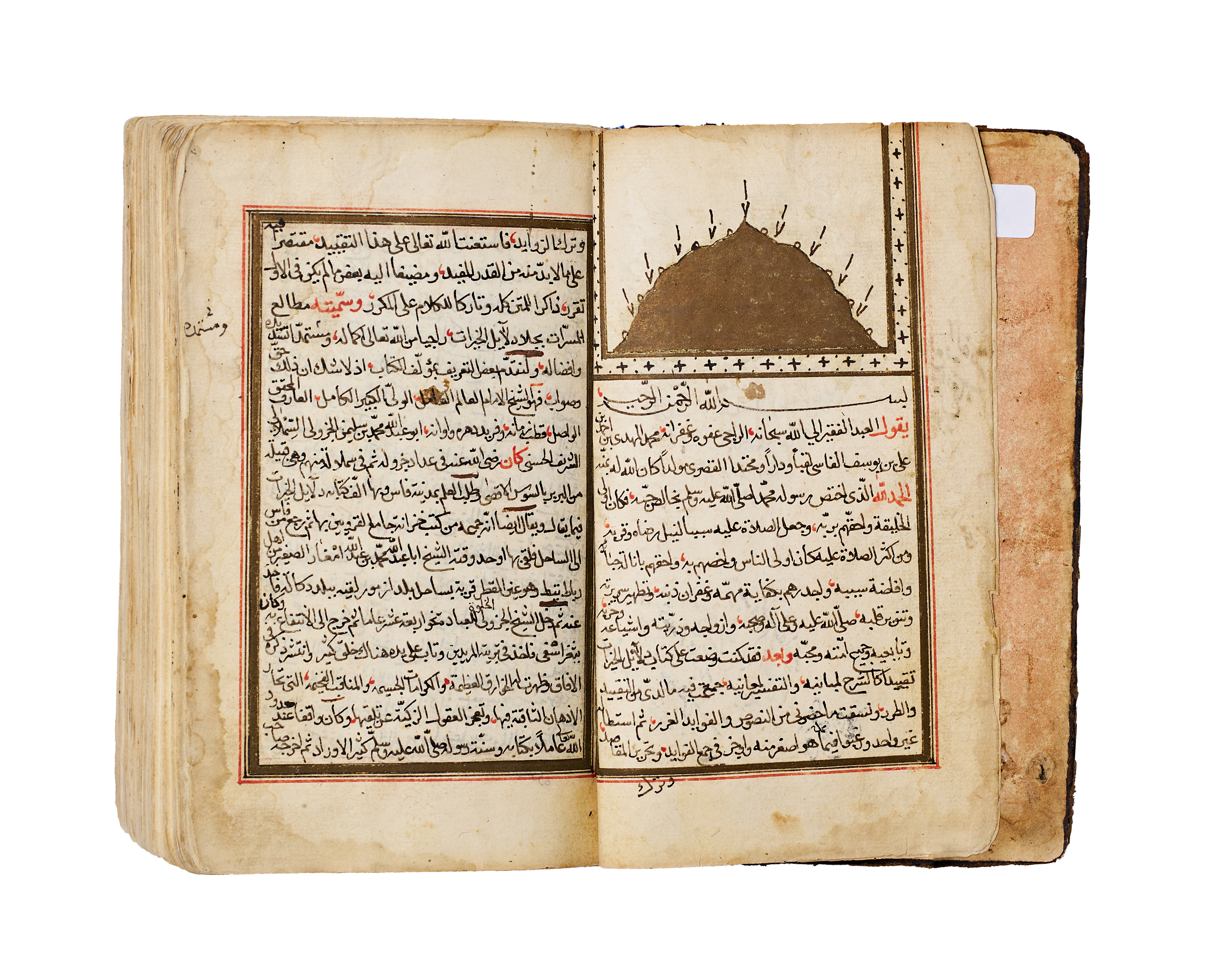 MATALI AL-MASARRAT BI-JALA DALAIL AL-KHAYRAT. ARABIC MANUSCRIPT, THE BOOK OF ASCENSION OF DELIGHTS, 1162 AH.