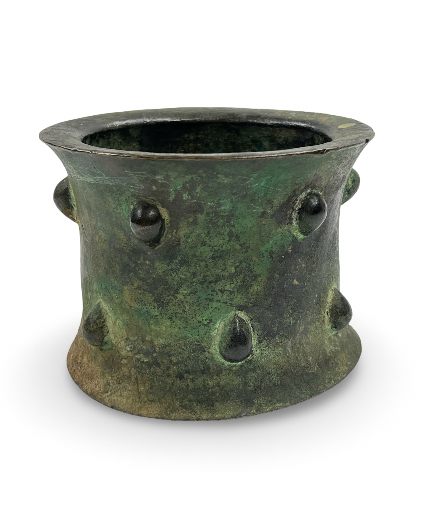 A SELJUK BRONZE BOSSED MORTAR, PERSIA, 11TH-12TH CENTURY