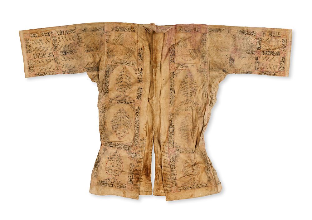 Lot 357: AN OTTOMAN TALISMANIC TALISMANIC SHIRT JAMA, TURKEY , 18TH - 19TH CENTURY