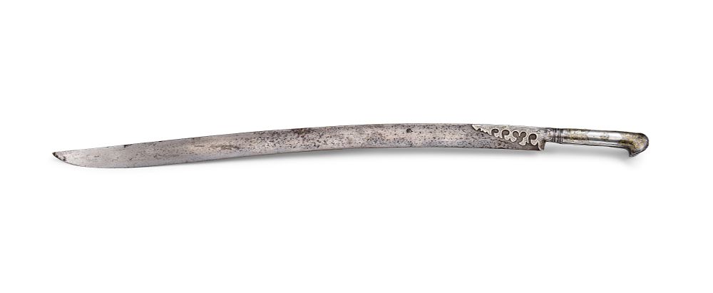 Lot 295: AN OTTOMAN SILVER-GILT MOUNTED YATAGHAN WITH INSCRIBED SPINE, 19TH CENTURY