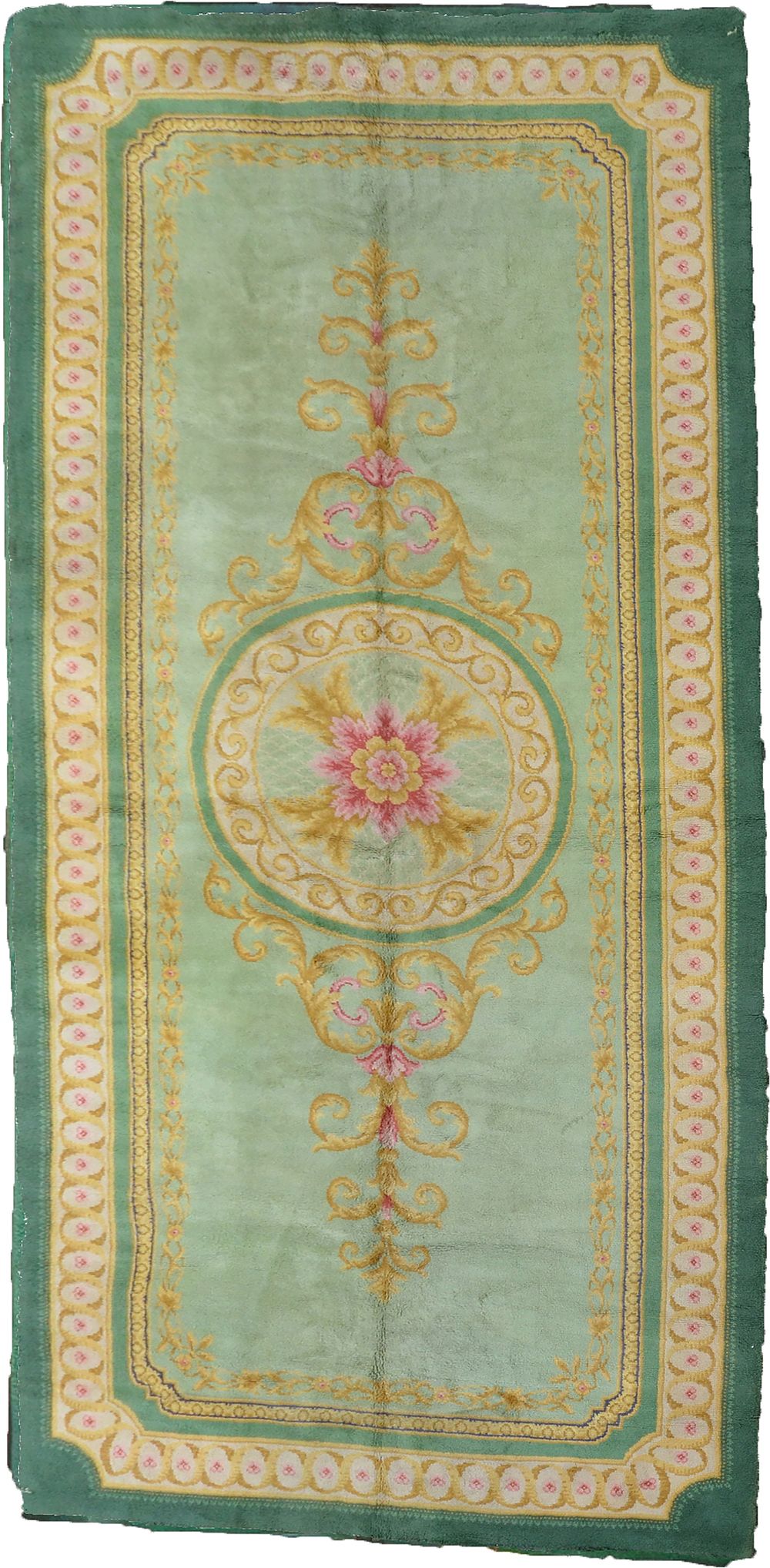 Lot 383: A LARGE VINTAGE HAND-KNOTTED SPANISH CARPET, CIRCA 1950S
