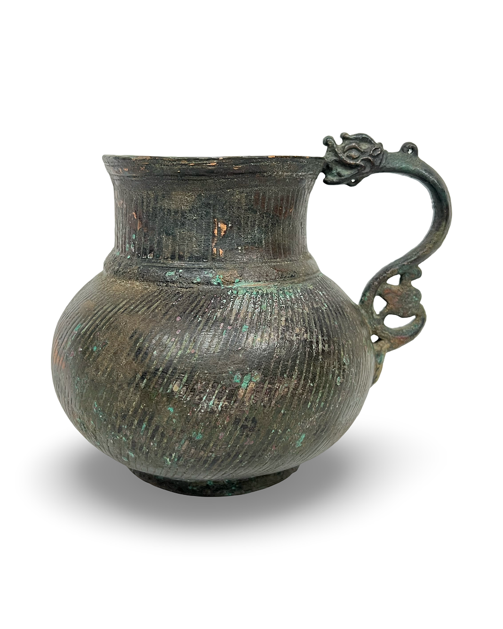 Lot 178: A TIMURID DRAGON-HANDLED JUG, CENTRAL ASIA, LATE 14TH-EARLY 15TH CENTURY