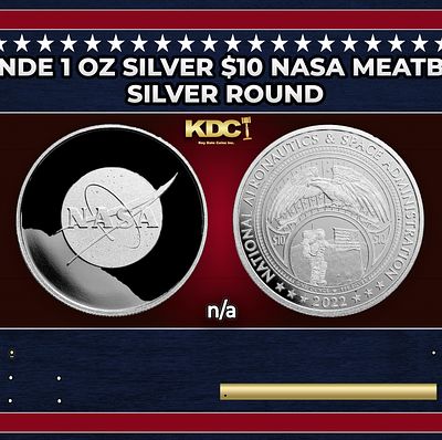 2022 Mesa Grande 1 oz Silver $10 Nasa Meatball Logo Coin. Celebrate the 64th anniversary of 