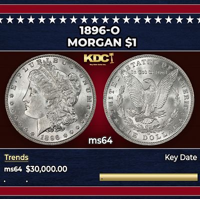 1896-o Morgan Dollar $1 ms64 SEGS.