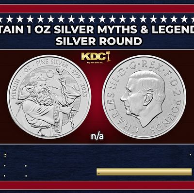 2023 Great Britain 1 oz Silver Myths & Legends: Merlin Coin. The Royal Mint continues the 