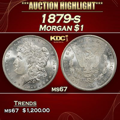 1879-s Morgan Dollar $1 ms67 SEGS.