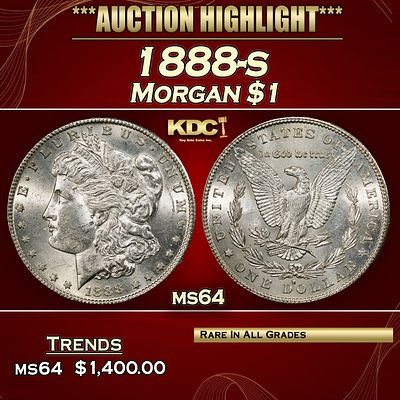 1888-s Morgan Dollar $1 ms64 SEGS.