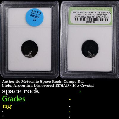 Authentic Meteorite Space Rock, Campo Del Cielo, Argentina Discovered 1576AD <.10g Crystal