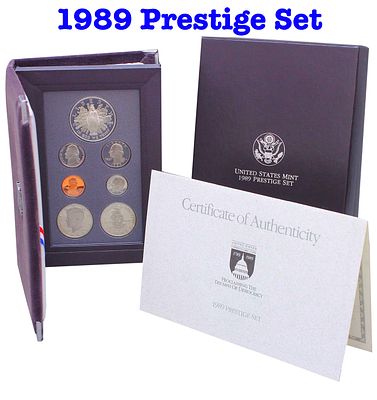 1989 United States Mint Prestige Proof Set 7 Coins W/ Box & COA. Product DetailsThis wonderful 