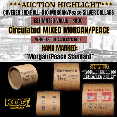 *EXCLUSIVE* x10 Mixed Covered End Roll! Marked "Morgan/Peace Standard"! - Huge Vault Hoard (FC). 