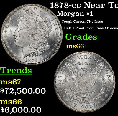 1878-cc Morgan Dollar Near Top Pop! $1 ms66+ SEGS. 1878-cc Near Top Pop! Morgan Dollar $1 ms66+ 