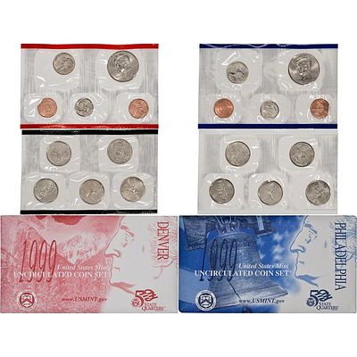 1999 United States Mint Set in Original Government Packaging. This set contains both the 