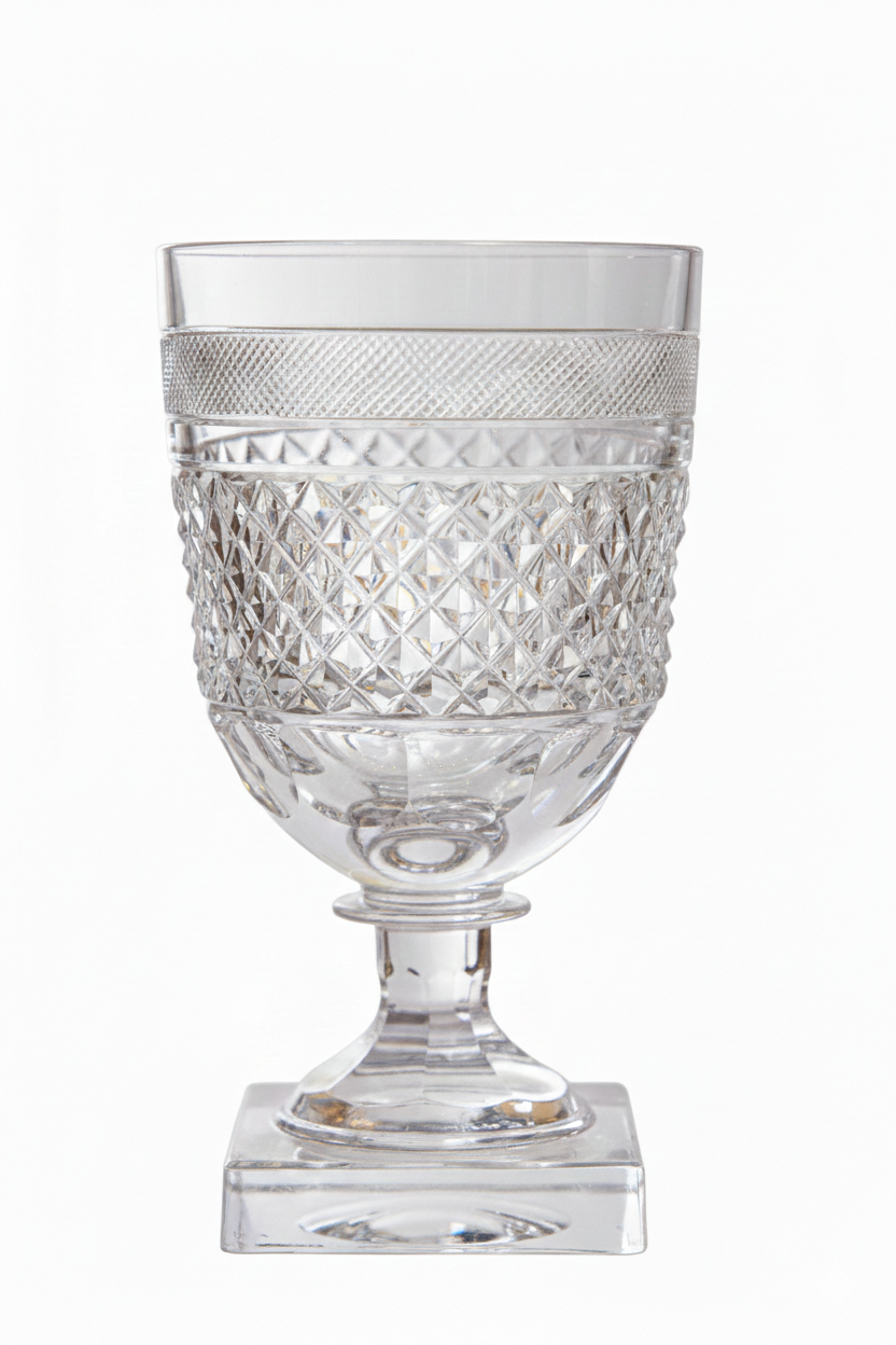 "הרוצה לנסך יין על גבי המזבח (בזמן הזה) ימלא גרונם של תלמידי חכמים יין.." כוס קריסטלית של 