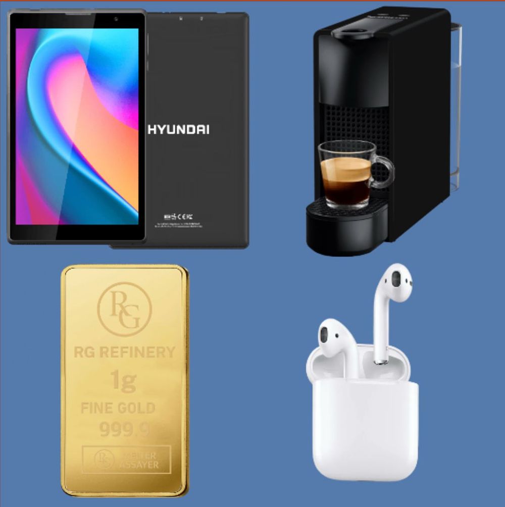 King David Auctions | מכירה  167 | מבצע! ההגרלה הגדולה חוזרת! יוגרל: טאבלט/ מכונת קפה NESPRESSO/ אוזניות APPLE 2/ מטיל זהב של 1 גרם! וכל הרוכש מעל 1000 דולר יוכל לבחור גם את אחת המתנות הנ"ל