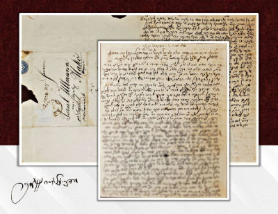 Letter with Divrei Torah and Zealousness by the Gaon Rabbi Mordechai Eliezer Weber Av Beit Din 