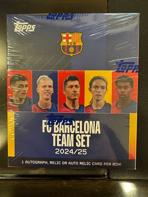 המחיר הופחת! קופסה קלפים יוקרתית ביותר סגורה חדשה מיוחדת ואיכותית ביותר של כוכבי ברצלונה 