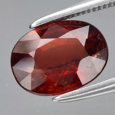 --2.52ct 9x6.5mm Oval Natural Medium Orange Spessartite Garnet Gemstone, Nigeria