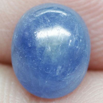 2.82 Ct. Sapphire Natural Oval Cabochon Blue Color Iridescent! Thailand 8.8x7.6 mm
