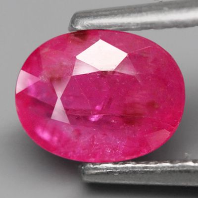 -0.6Ct. Natural Gemstone Ruby Pinkish Red Oval Facet Untreated Winza, Tanzania(C361)