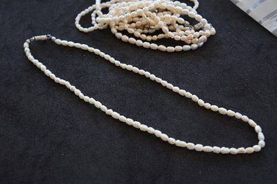 -ONLY 1 PCS FROM THIS SET!!! Natural River Pearl-38 cm without claps(6)
