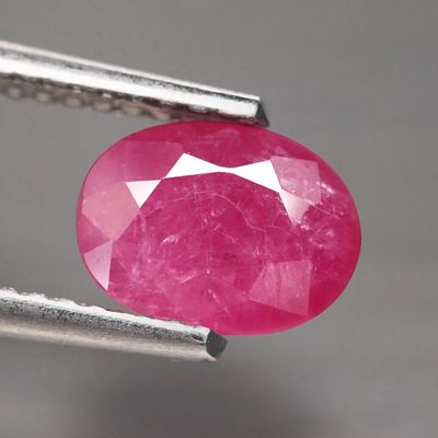 --3.05 Ct. Normal Heated Ruby Pinkish Red Oval Winza, Tanzania Gem Ravishing Color!