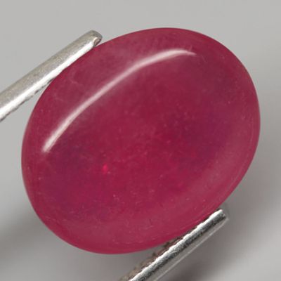 --5.30Ct. Natural Gemstone Ruby Pinkish Red Oval Cabochon Mozambique Sparkling