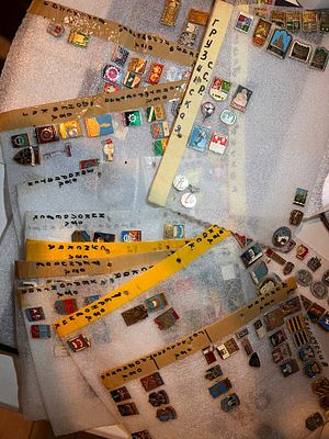 כ-300 סיכות וסמלים רוסיה ברית המועצות .
Soviet union pins badges .