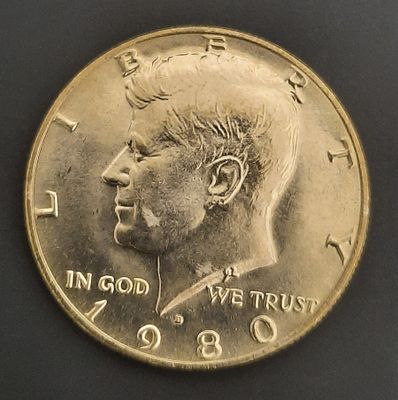 חצי דולר ארה"ב
מצב מינט UNC
שנה 1980D