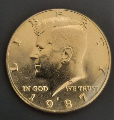 חצי דולר ארה"ב
מצב מינט UNC
שנה 1987