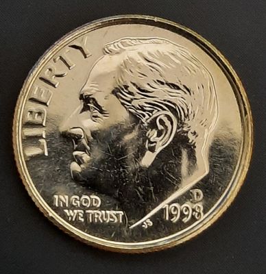 עשר סנט דיים ארה"ב
מצב מינט UNC
שנה 1998D