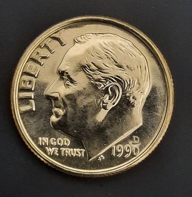 עשר סנט דיים ארה"ב
מצב מינט UNC
שנה 1990D