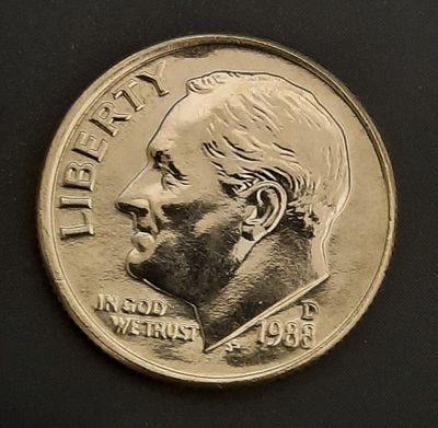 עשר סנט דיים ארה"ב
מצב מינט UNC
שנה 1988D