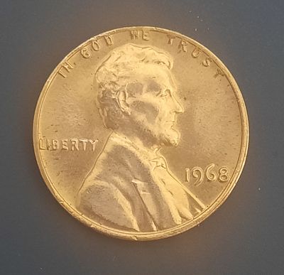 סנט ארה"ב מצב מינט UNC
שנה 1968