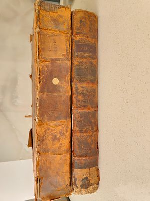 ספרי רב אלפס – זולצבאך תקכ"ב, תקכ"ח – שני חלקים מפוארים עם כריכות עץ מקורית – חתימות חשובות. 1) 