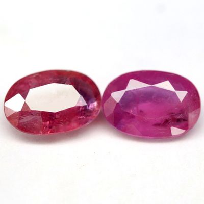 1.16Ct. Natural Gemstone Ruby Reddish Pink Oval Facet Normal Heated Tanzania(D245)
