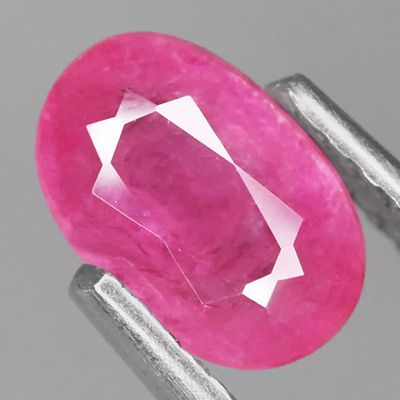 --1.24Ct. Natural Gemstone Valentine Ruby Pink Oval Facet Winza, Tanzania Stunning(F578)