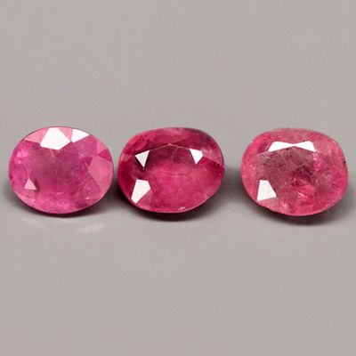 -1.25Ct. Natural Gemstone Ruby Pinkish Red Oval Normal Heated Winza, Tanzania(C336)