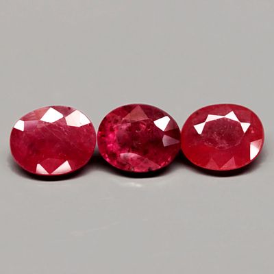 -1.72Ct. Natural Gemstone Ruby Pinkish Red Oval Normal Heated Winza, Tanzania(B040)