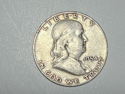 ארה"ב 1954
חצי דולר פרנקלין כסף 0.900