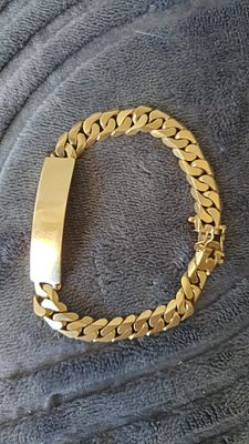 רק 12.5 אחוז עמלה! 57 גרם! צמיד זהב 18 קראט - גורמט מרשים וכבד!