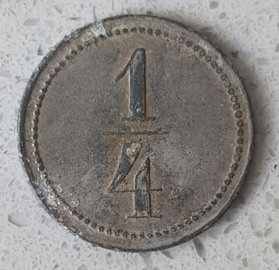 אסימון טוקן נדיר מצ'כוסלובקיה רבע דומיין - אסימון בירה