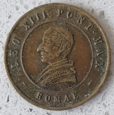 מדליית הוותיקן מדינת האפיפיור לאונה ה-13 פונט מקס 1888