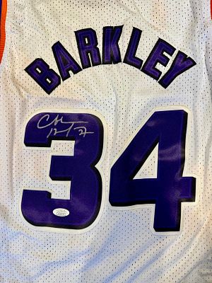 חולצה יוקרתית נדירה מאוד וחתומה של צ׳ארלס בארקלי .בקבוצת פיניקס סאנס. 1992-1993. חולצה יוקרתית 