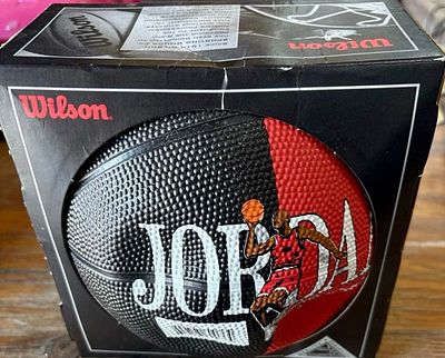 כדורסל מיני מקורי ונדיר של מייקל ג׳ורדן שיצא ב מהדורה מיוחדת בשנות ה90 . של חברת Wilson 