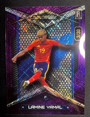 קלף רוקי מיוחד מאוד ונדיר של יאמין יאמל ממוספר 3/30 .