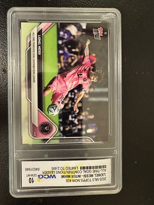 קלף ממוספר ומדורג 10 של ליונל מסי במדי אינטר מיאמי.